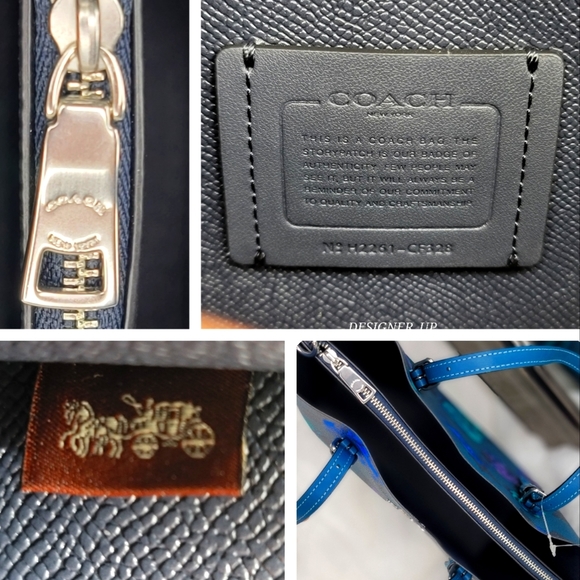 Coach Signature Designer Leather Purses Bag Satchel BAG - Picture 2 of 14